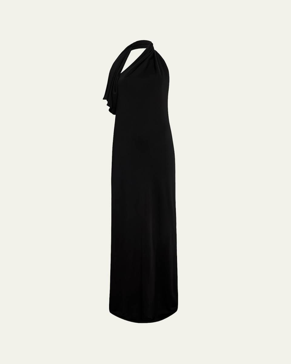 Roza Long Halter Backless Dress